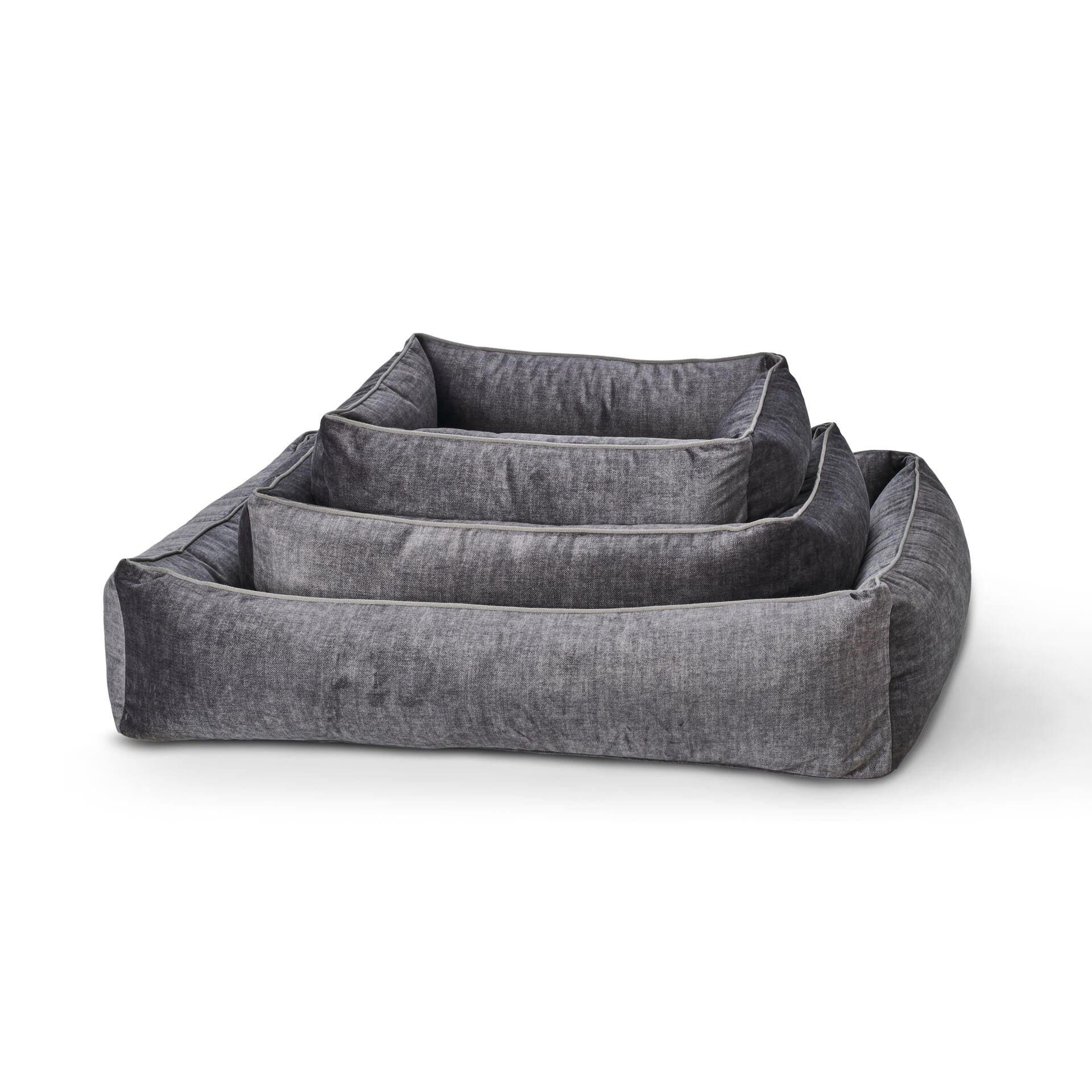 PCLLA00523S - Classic Glam koiranpeti - Samettinen - Graffitinharmaa - Muotitassu