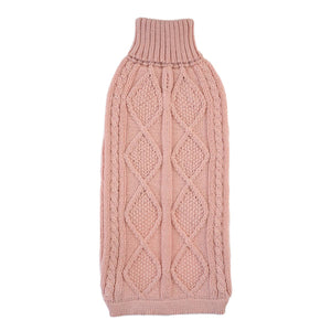 PBLAL05914S - Blush Pink Aran koiran alpakkaneule - S - Muotitassu