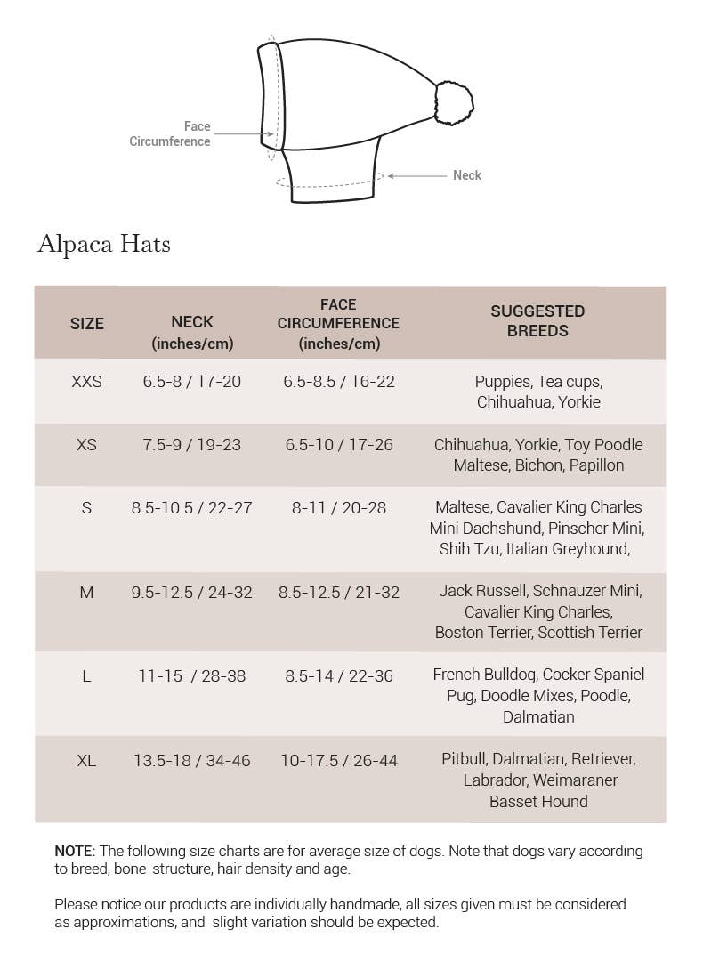 PWOAL05924S - Woolly Winter koiran alpakkapipo - XS - Muotitassu