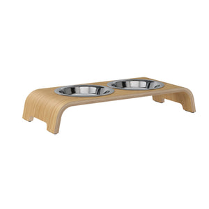 dogBar catBar® korotettu ruokailuasema kissoille - Vaalea tammi - kuva 2