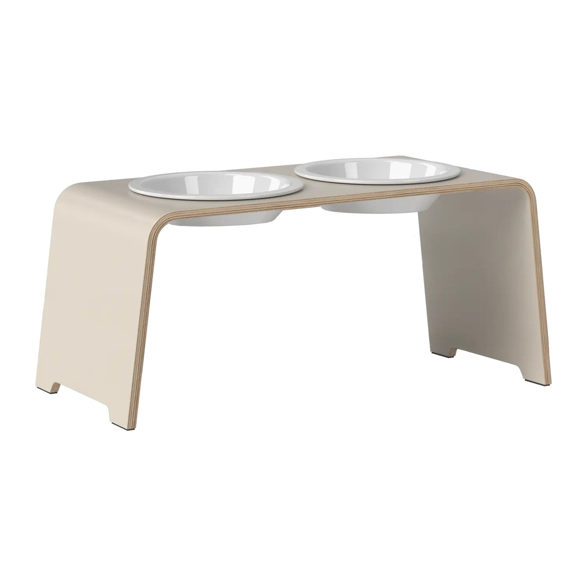 dogBar® Classic korotettu ruokakuppiteline - Kashmir – M-large / Posliini Comfort