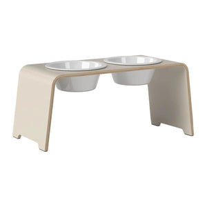 dogBar® Classic korotettu ruokakuppiteline - Kashmir – M-large / Posliini