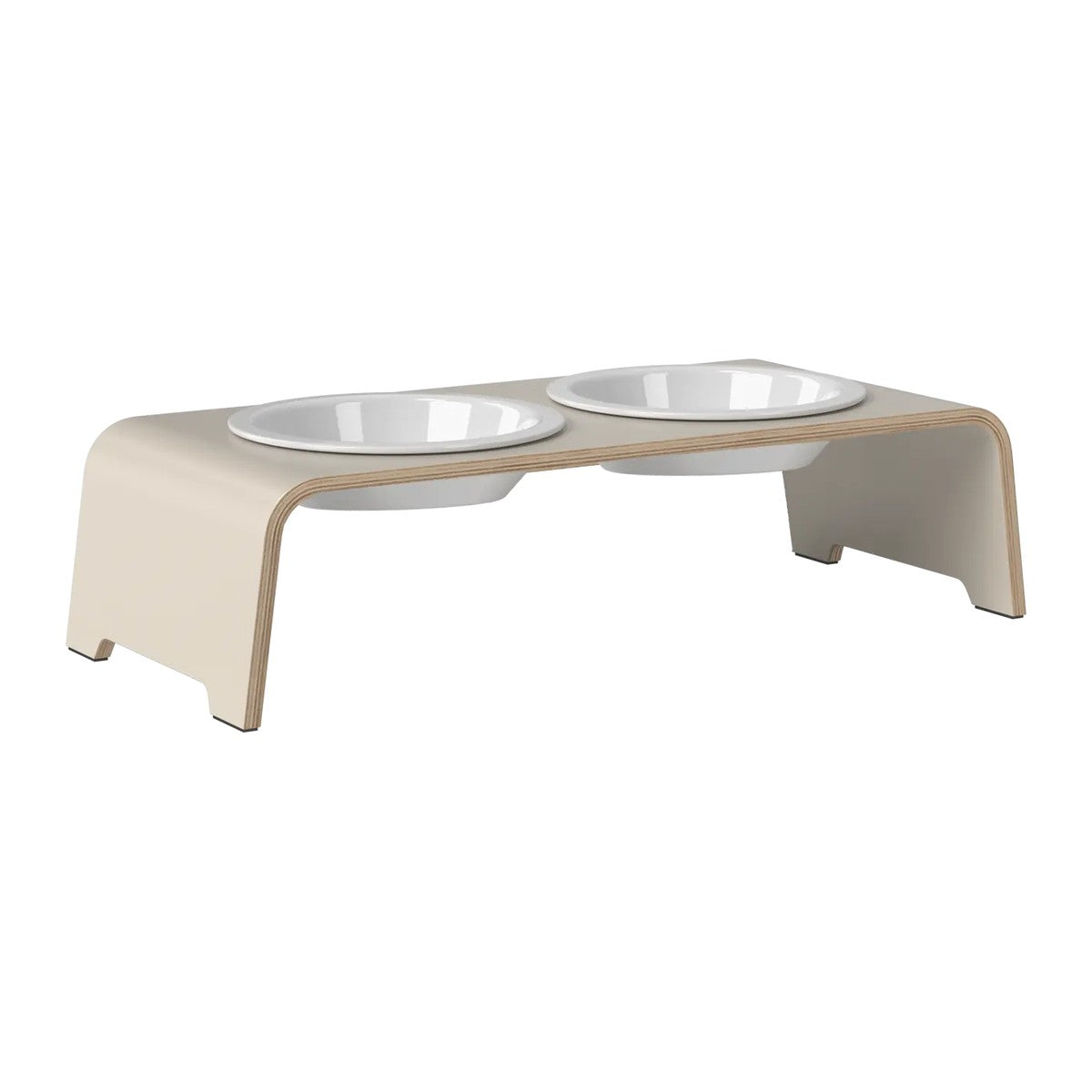 dogBar® Classic korotettu ruokakuppiteline - Kashmir – M-small / Posliini Comfort