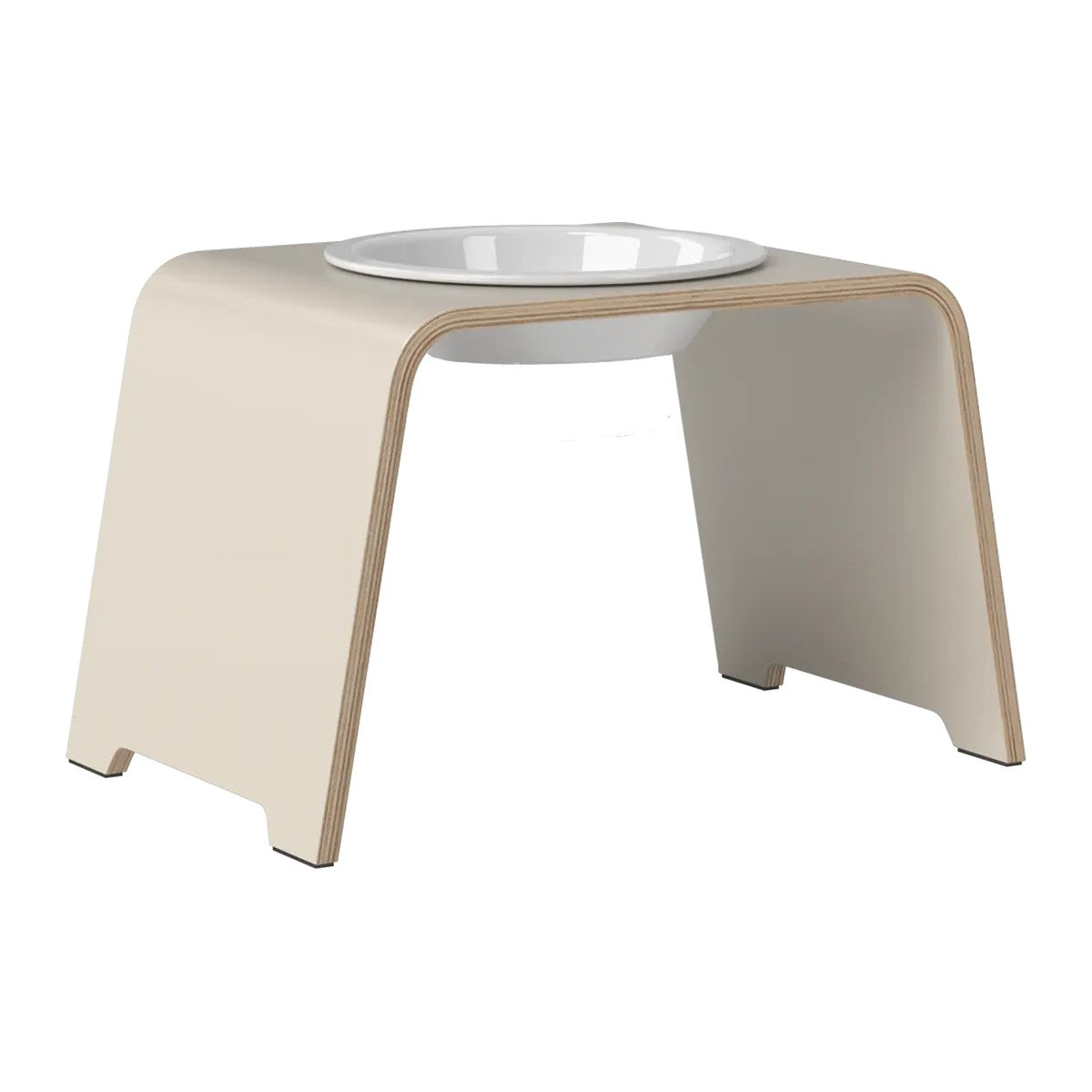 dogBar® Single korotettu ruokakuppi - Kashmir – M-large / Posliini Comfort