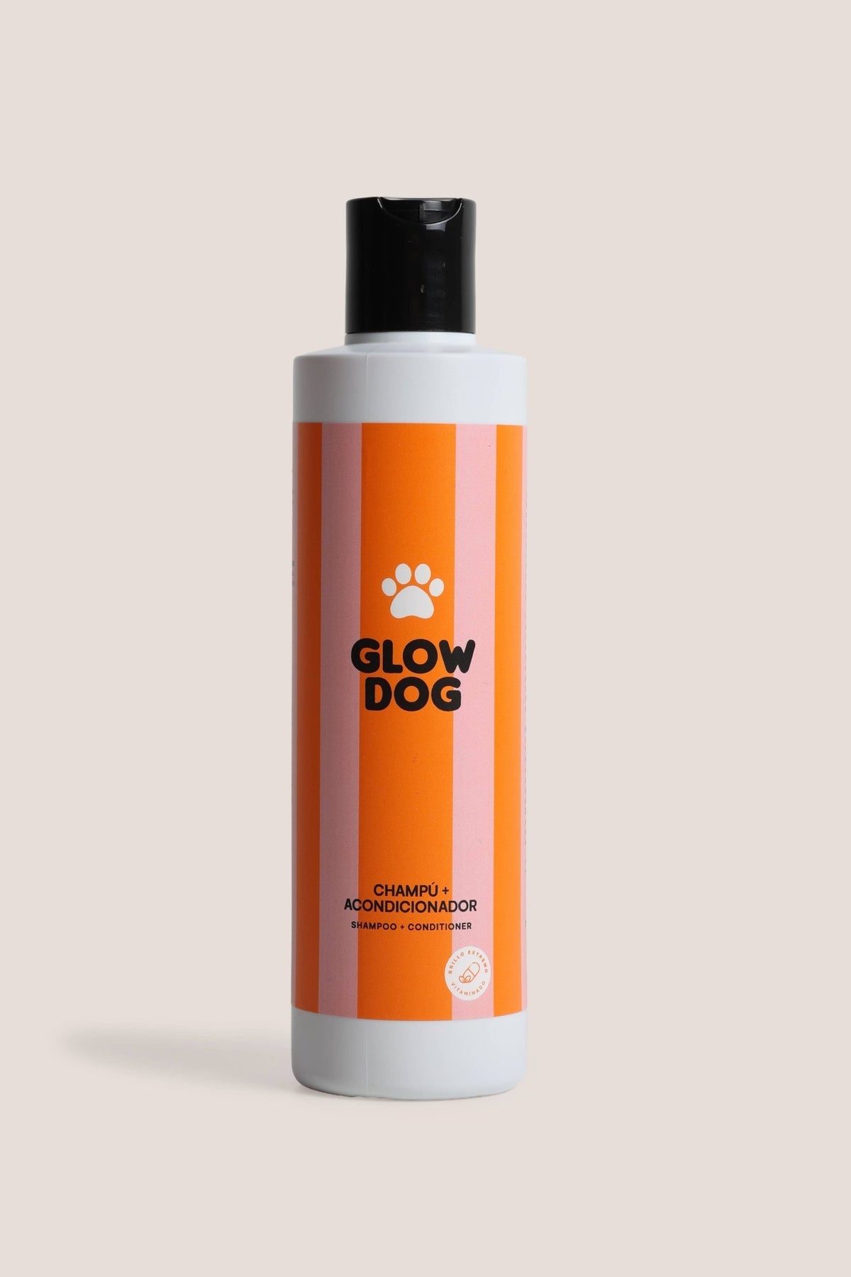 Glow Dog -shampoopullo tuotekuvassa