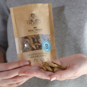 PRAMR05885S - 100% Atlantin makrilli herkku koiralle ja kissalle - Muotitassu