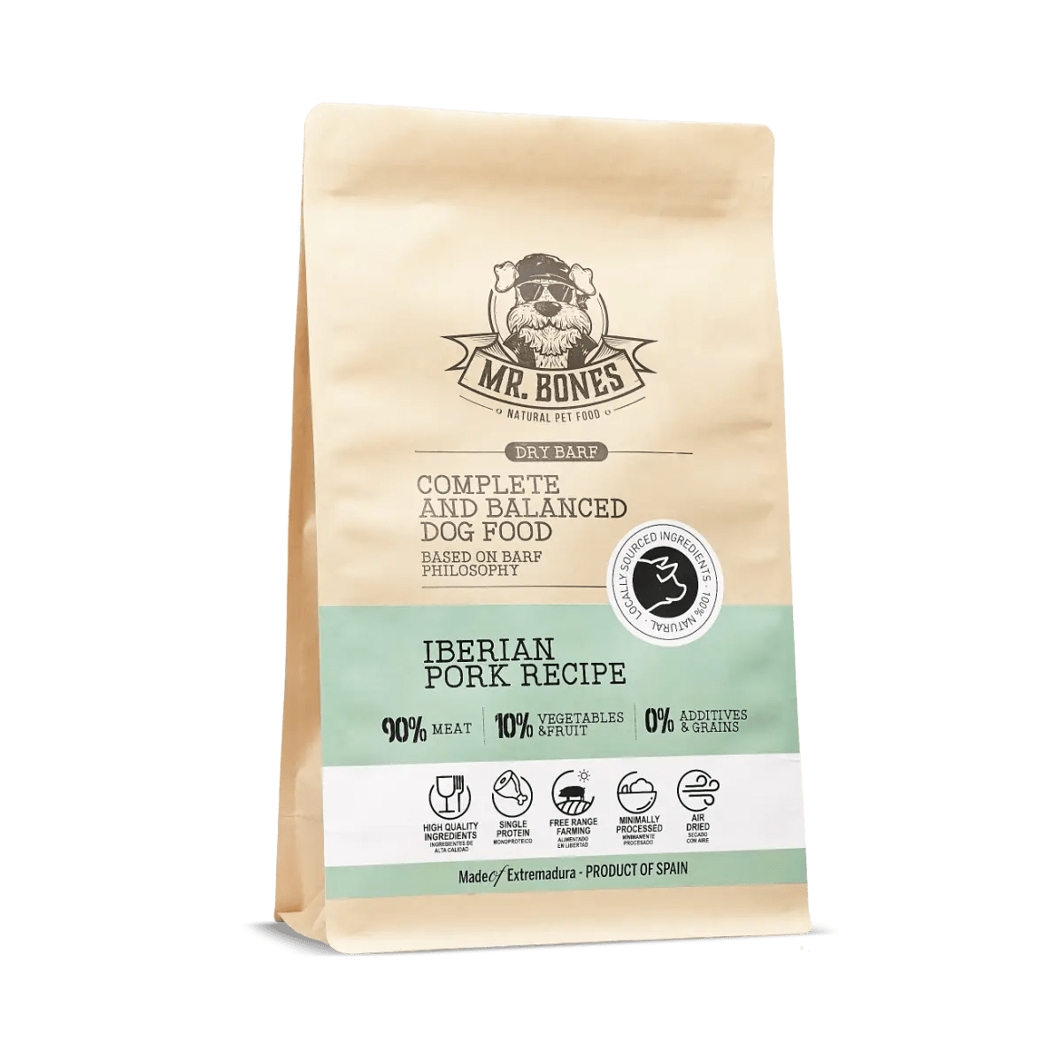 PDRMR05867S - Dry BARF Iberico sika – viljaton täysravinto koirille - 1 kg - Muotitassu