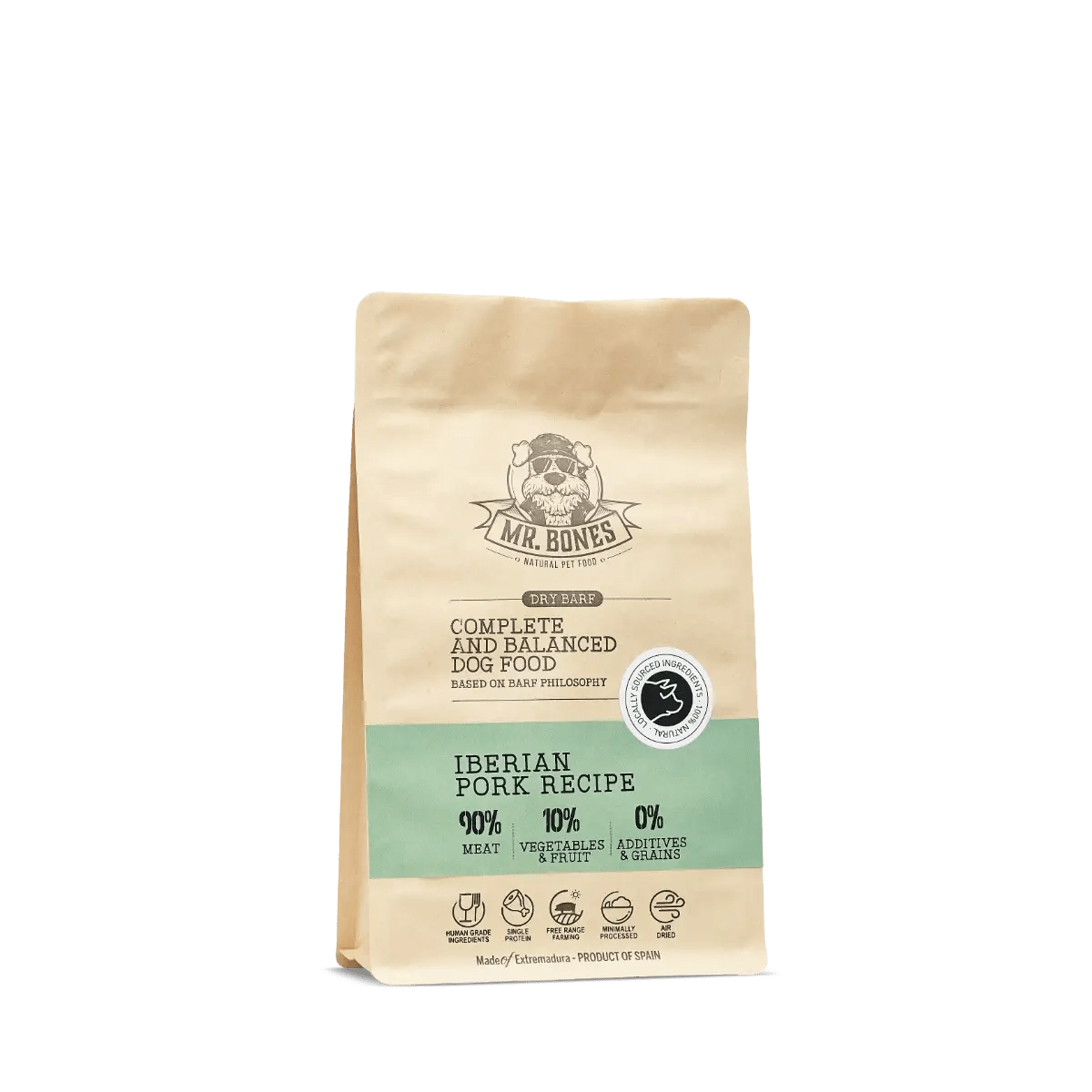 PDRMR05866S - Dry BARF Iberico sika – viljaton täysravinto koirille - 450 grams - Muotitassu