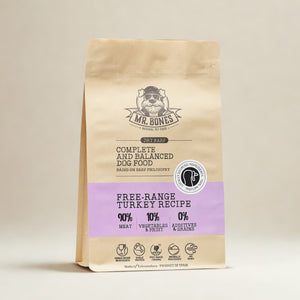 PDRMR05864S - Dry BARF kalkkuna – viljaton täysravinto koirille - 450 g - Muotitassu