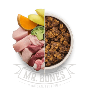 PDRMR05863S - Dry BARF kana – viljaton täysravinto koirille - 450 g - Muotitassu