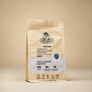 PDRMR05926S - Dry BARF mufloni – viljaton täysravinto koirille - 450 grams - Muotitassu