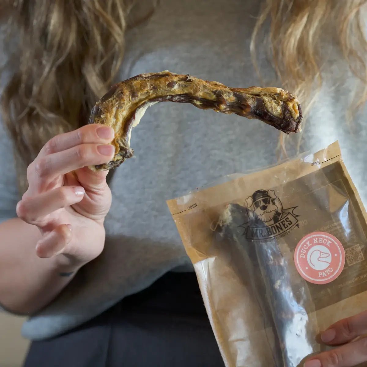 PNAMR05890S - Kuivattu 100% ankan kaula koiralle - Muotitassu