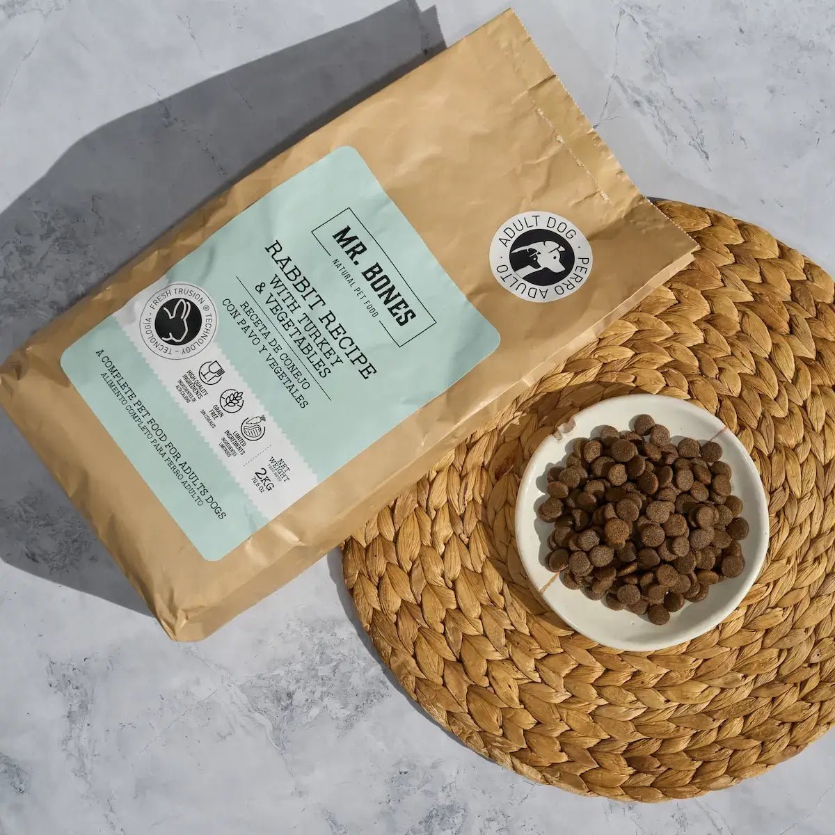 Mr.Bones Hypoallergeeninen koiran kuivaruoka - Jänis 2kg - kuva 3