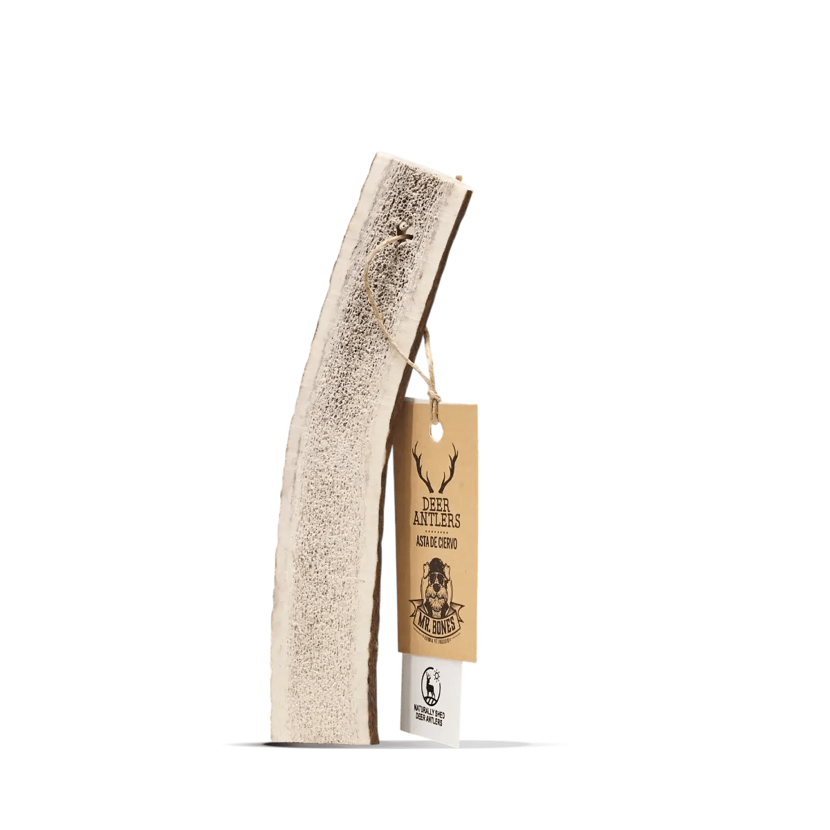 PNAMR05872S - Peuran halkaistu sarvi – luonnollinen puruluu koirille - M (51 - 80g) - Muotitassu