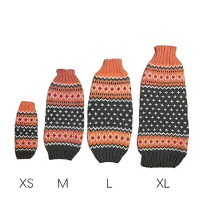 PPECH00233S - Peach Fairisle villaneulepusero - Kuviollinen vaaleanpunainen - XXS - Muotitassu