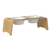 dogBar dogBar® Classic korotettu ruokakuppiteline - Vaalea tammi - kuva 1