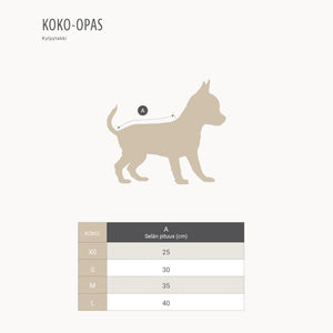 PKOOL03207S - Koiran kylpytakki - Bambufrotee - XS - Muotitassu