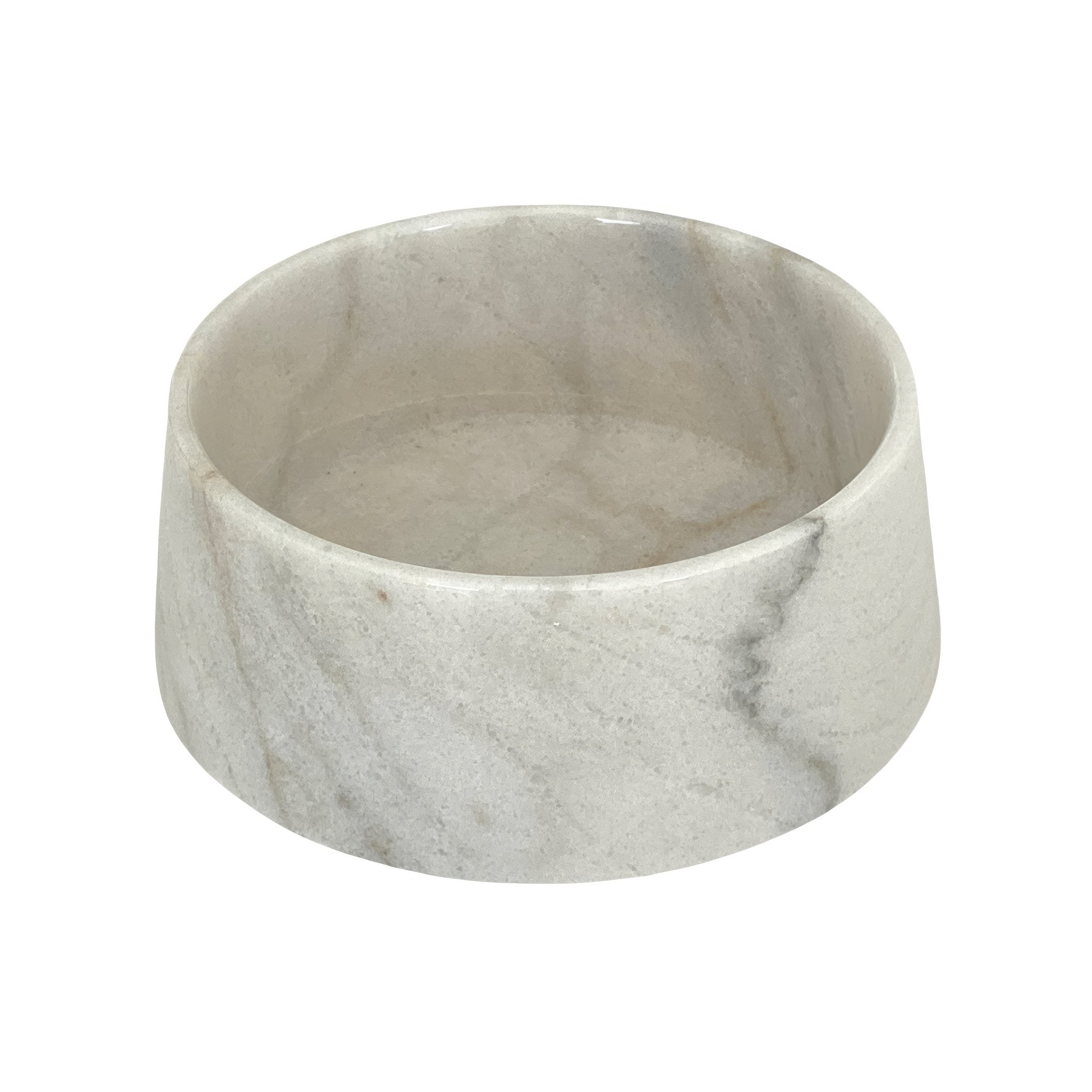 PMAMU00307S - Marmorinen design ruokakulho - Carrara white - 19 cm - Muotitassu